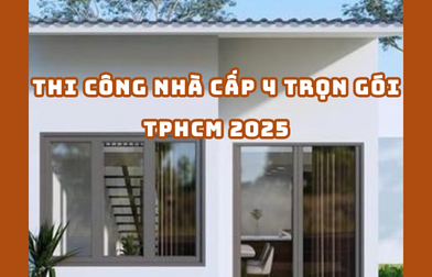 THI CÔNG NHÀ CẤP 4 TRỌN GÓI TPHCM 2025 | H2C