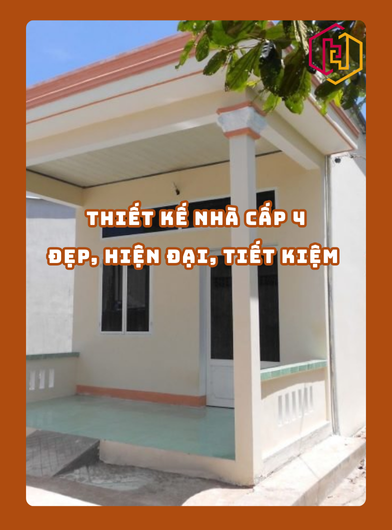 THIẾT KẾ NHÀ CẤP 4 ĐẸP, HIỆN ĐẠI, TIẾT KIỆM CHI PHÍ | H2C
