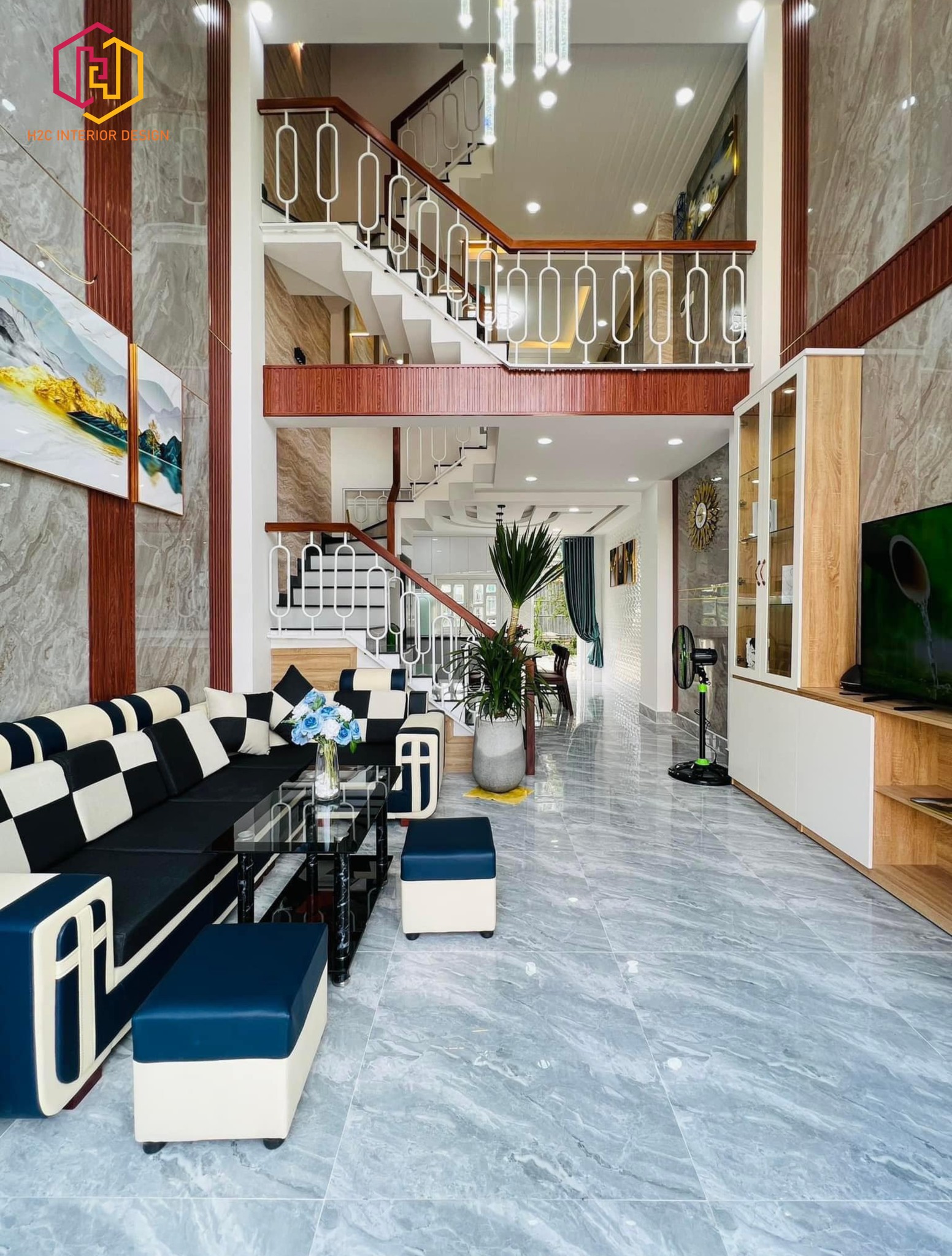 thiết kế nội thất hiện đại, thiết kế nội thất tối giản, nội thất hiện đại sang trọng, H2C INTERIOR DESIGN, Nội Thất H2C, Xây dựng H2C