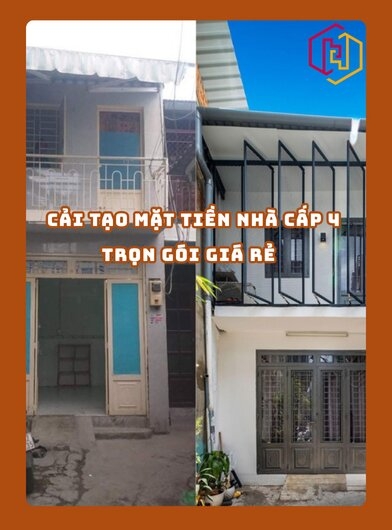 CẢI TẠO MẶT TIỀN NHÀ CẤP 4 TRỌN GÓI GIÁ RẺ 2025 | H2C