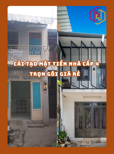 CẢI TẠO MẶT TIỀN NHÀ CẤP 4 TRỌN GÓI GIÁ RẺ 2025 | H2C