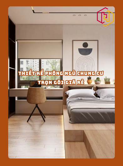 THIẾT KẾ PHÒNG NGỦ CHUNG CƯ TRỌN GÓI GIÁ RẺ TPHCM | H2C