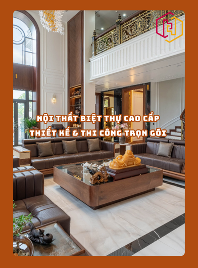 NỘI THẤT BIỆT THỰ CAO CẤP – THIẾT KẾ & THI CÔNG TRỌN GÓI | H2C