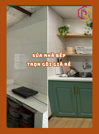 SỬA NHÀ BẾP TRỌN GÓI GIÁ RẺ 2025 | H2C