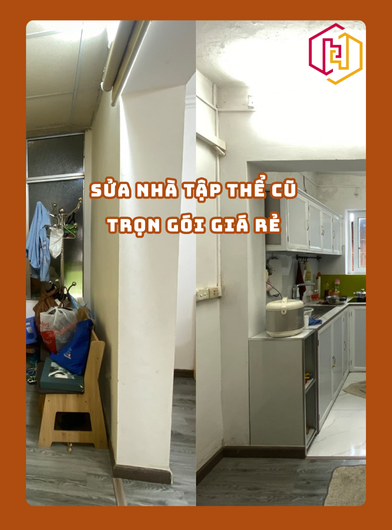 SỬA NHÀ TẬP THỂ CŨ TRỌN GÓI GIÁ RẺ TPHCM | H2C