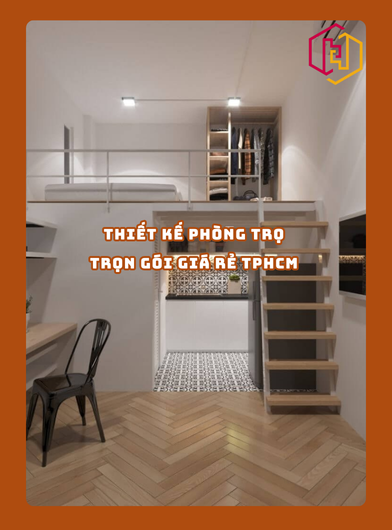 THIẾT KẾ PHÒNG TRỌ TRỌN GÓI GIÁ RẺ TPHCM | H2C