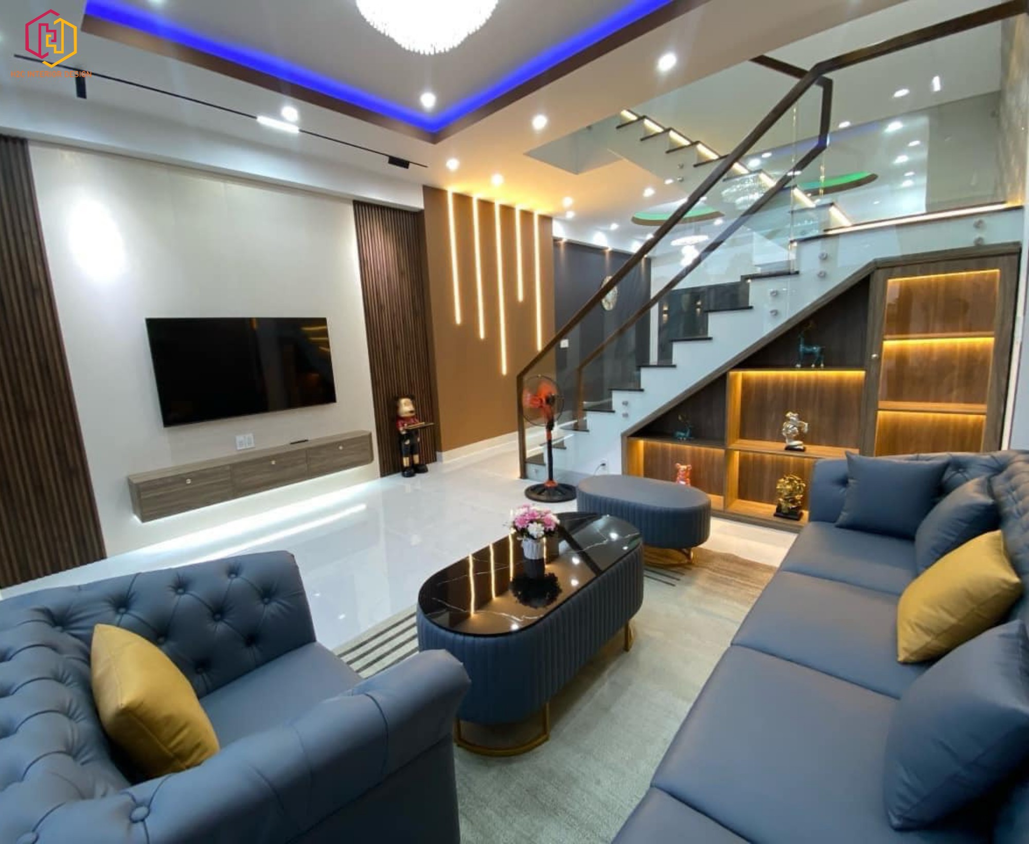 thiết kế nội thất hiện đại, thiết kế nội thất tối giản, nội thất hiện đại sang trọng, H2C INTERIOR DESIGN, Nội Thất H2C, Xây dựng H2C