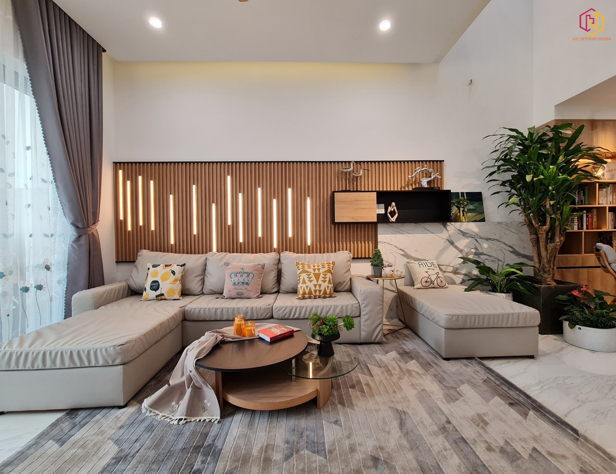 thiết kế nội thất hiện đại, thiết kế nội thất tối giản, nội thất hiện đại sang trọng, H2C INTERIOR DESIGN, Nội Thất H2C, Xây dựng H2C