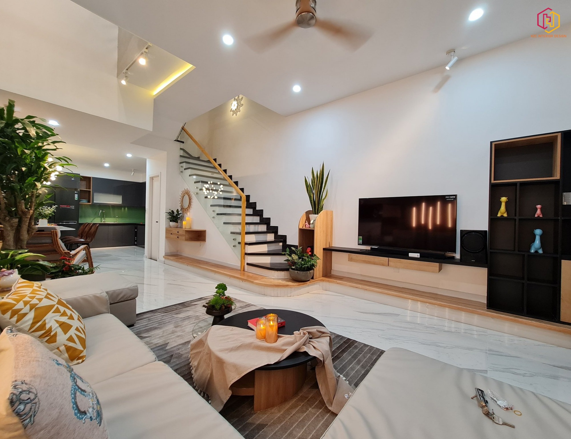 thiết kế nội thất hiện đại, thiết kế nội thất tối giản, nội thất hiện đại sang trọng, H2C INTERIOR DESIGN, Nội Thất H2C, Xây dựng H2C