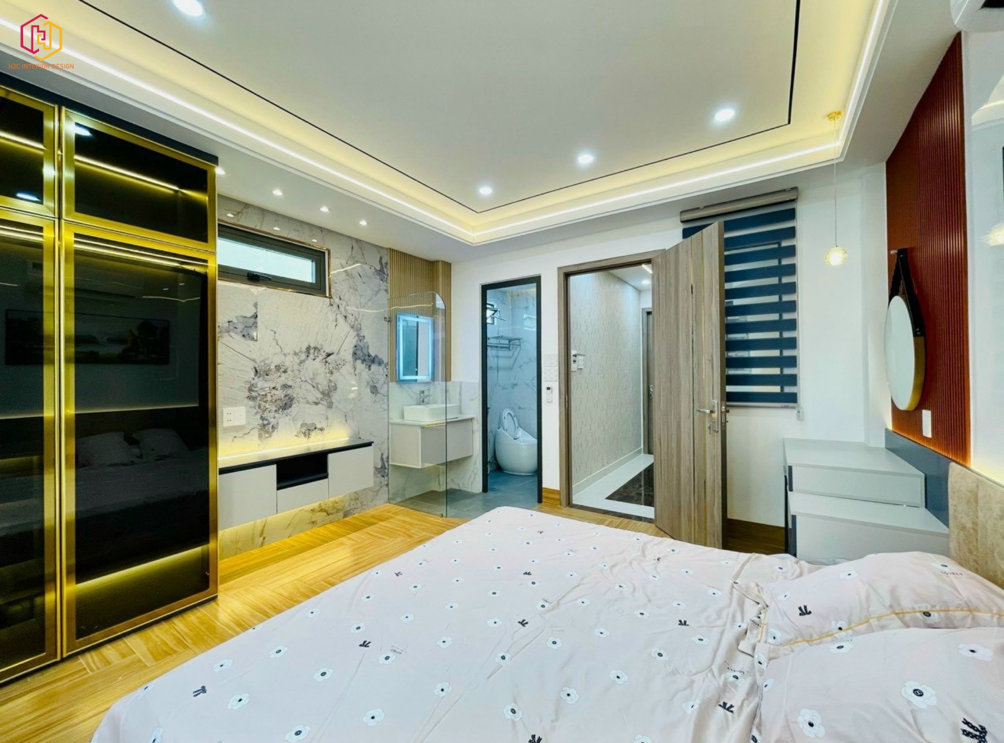 thiết kế nội thất hiện đại, thiết kế nội thất tối giản, nội thất hiện đại sang trọng, H2C INTERIOR DESIGN, Nội Thất H2C, Xây dựng H2C