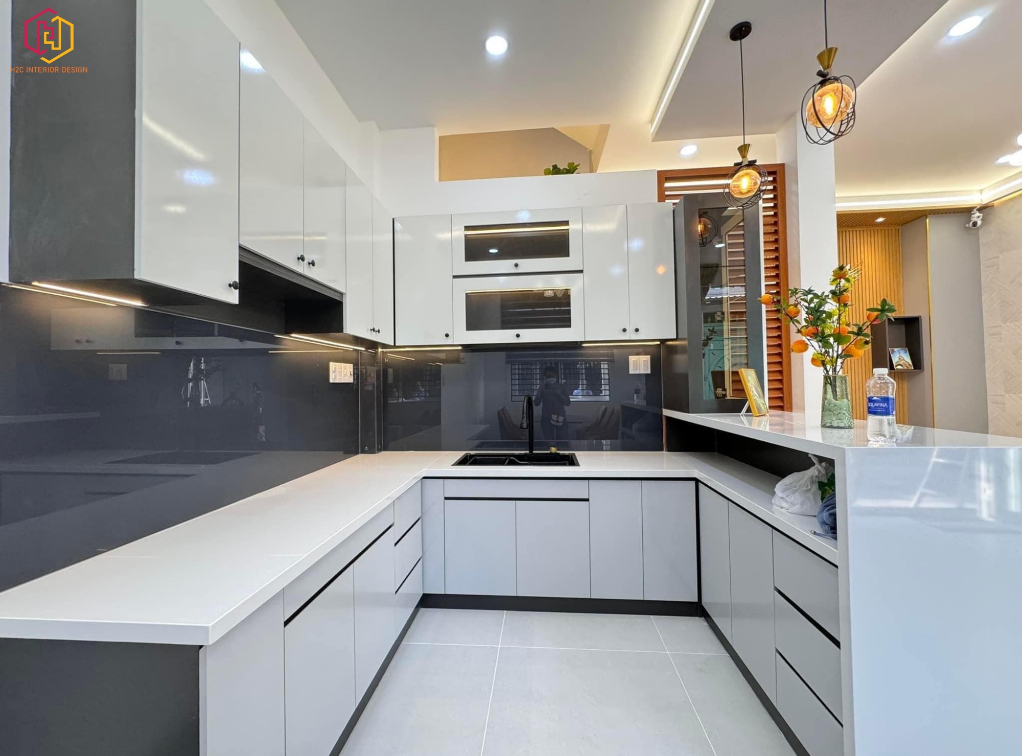thiết kế nội thất hiện đại, thiết kế nội thất tối giản, nội thất hiện đại sang trọng, H2C INTERIOR DESIGN, Nội Thất H2C, Xây dựng H2C