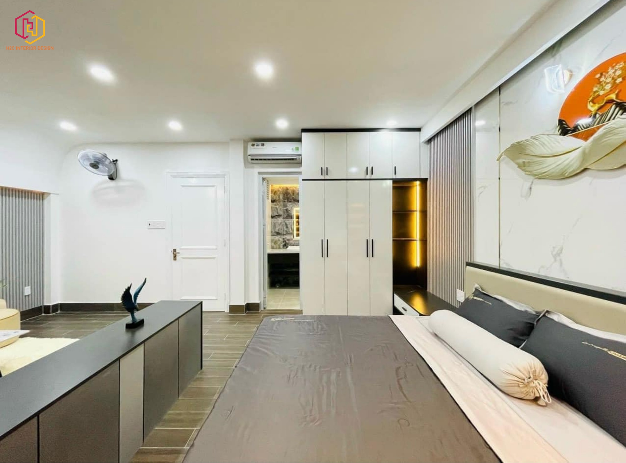 thiết kế nội thất hiện đại, thiết kế nội thất tối giản, nội thất hiện đại sang trọng, H2C INTERIOR DESIGN, Nội Thất H2C, Xây dựng H2C