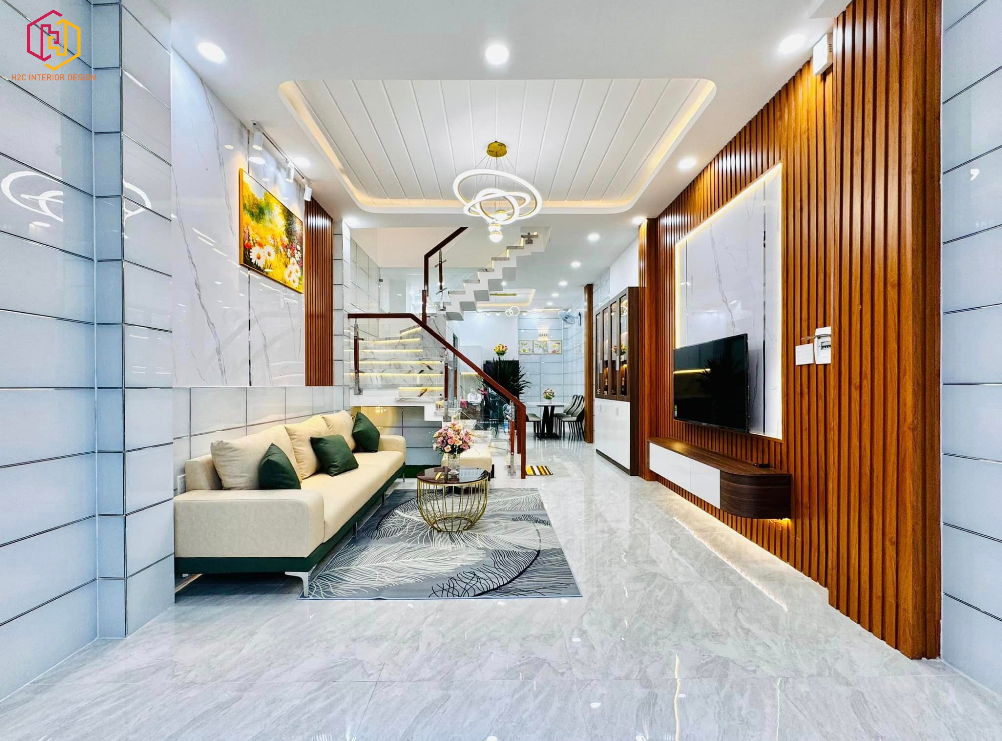 thiết kế nội thất hiện đại, thiết kế nội thất tối giản, nội thất hiện đại sang trọng, H2C INTERIOR DESIGN, Nội Thất H2C, Xây dựng H2C