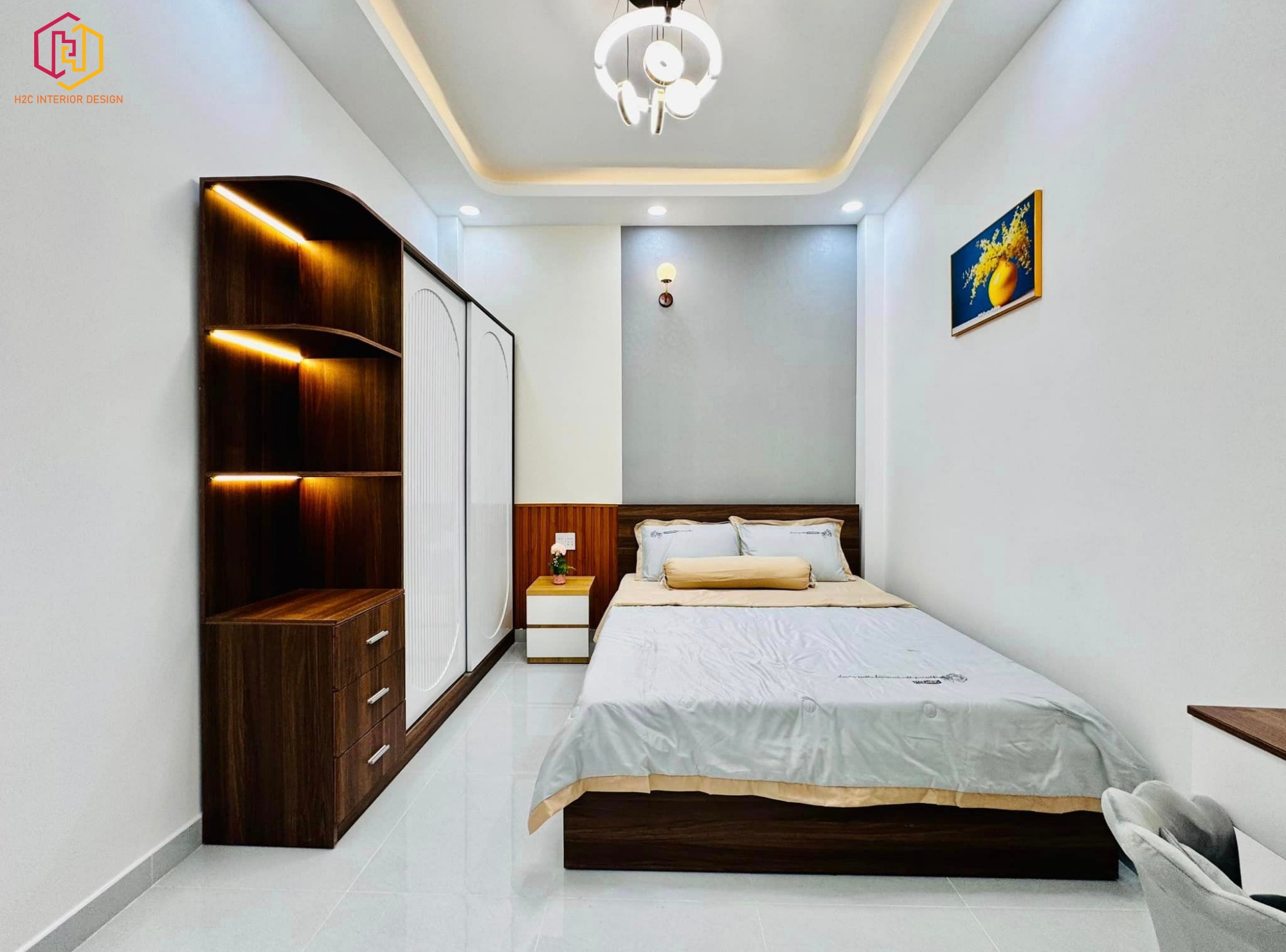 thiết kế nội thất hiện đại, thiết kế nội thất tối giản, nội thất hiện đại sang trọng, H2C INTERIOR DESIGN, Nội Thất H2C, Xây dựng H2C