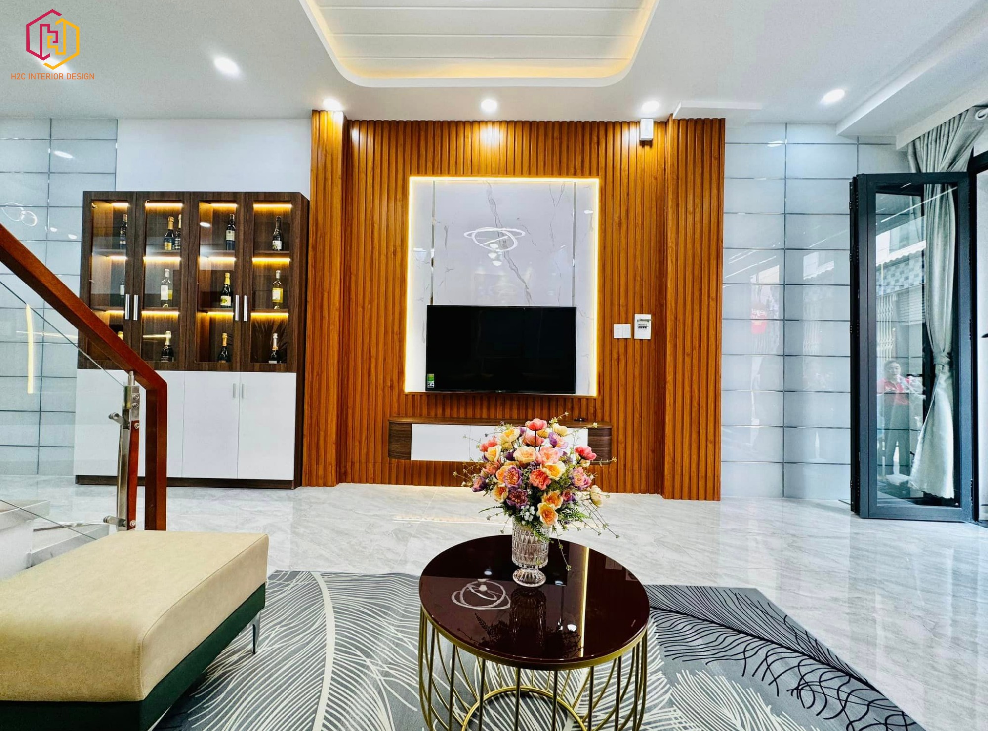 thiết kế nội thất hiện đại, thiết kế nội thất tối giản, nội thất hiện đại sang trọng, H2C INTERIOR DESIGN, Nội Thất H2C, Xây dựng H2C