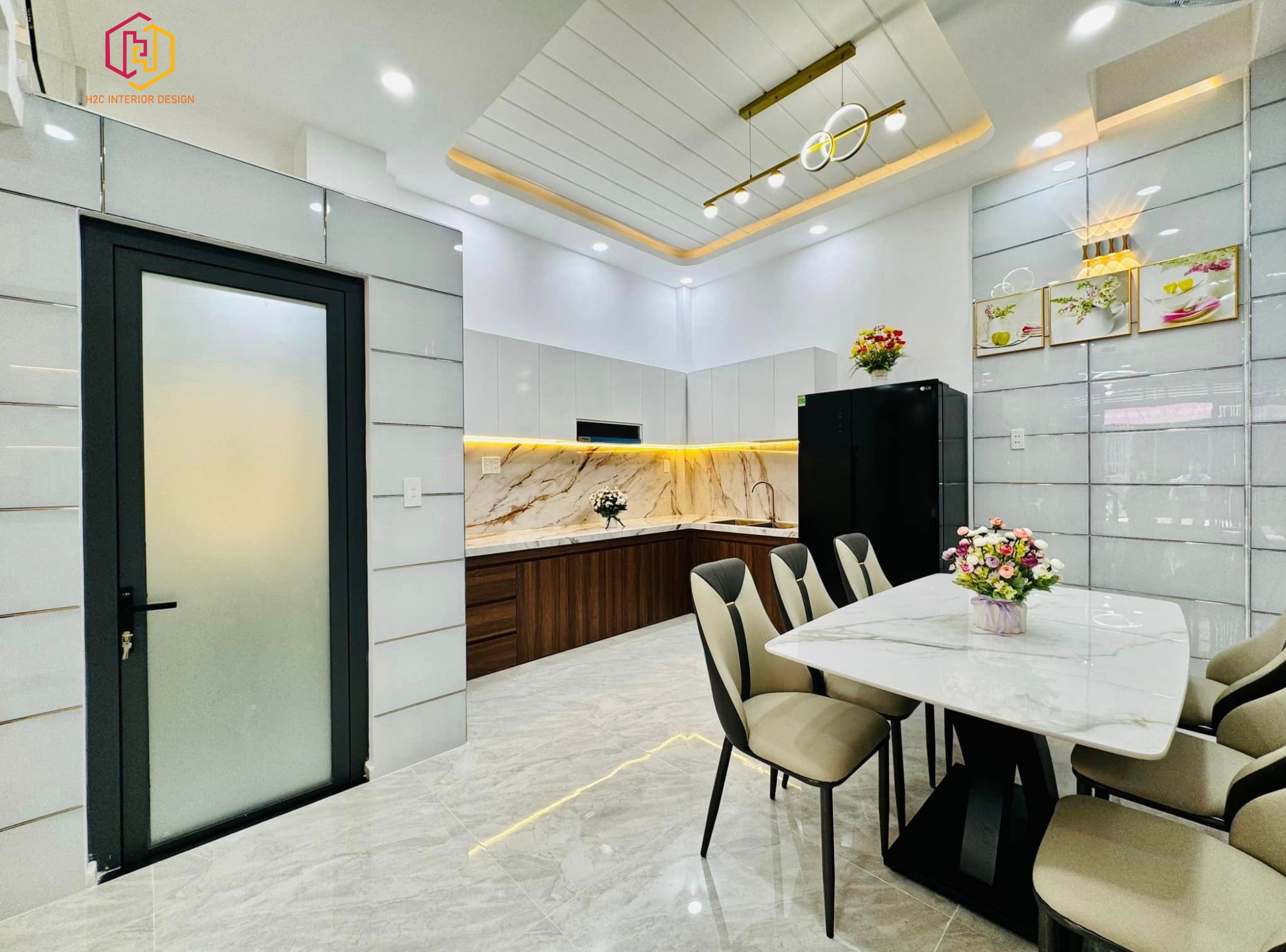 thiết kế nội thất hiện đại, thiết kế nội thất tối giản, nội thất hiện đại sang trọng, H2C INTERIOR DESIGN, Nội Thất H2C, Xây dựng H2C