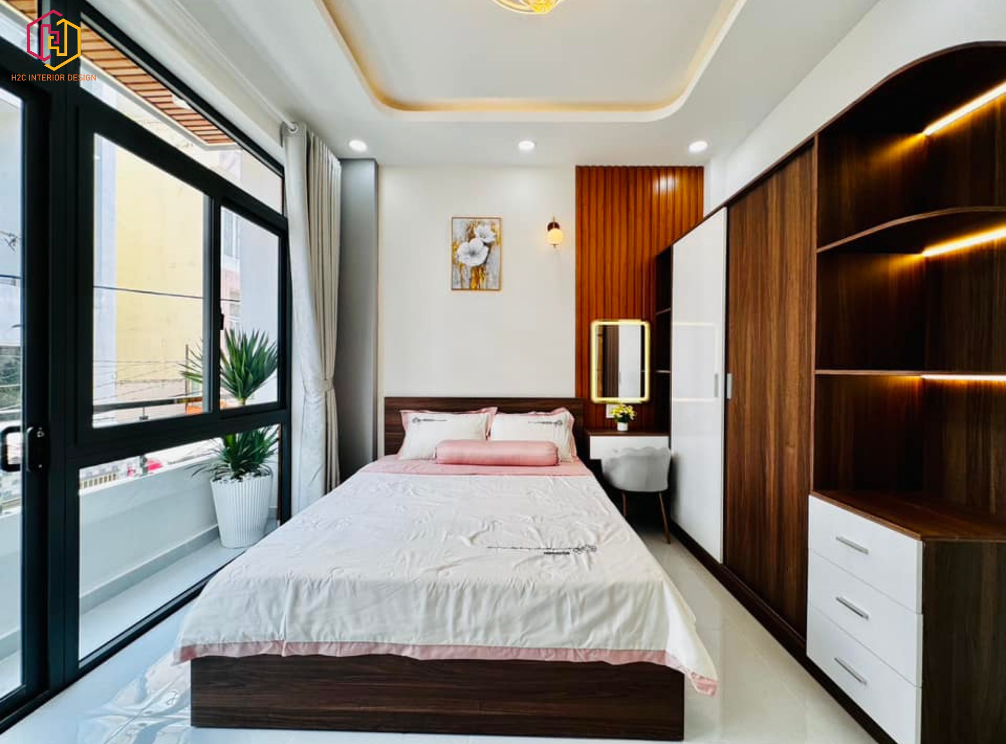 thiết kế nội thất hiện đại, thiết kế nội thất tối giản, nội thất hiện đại sang trọng, H2C INTERIOR DESIGN, Nội Thất H2C, Xây dựng H2C