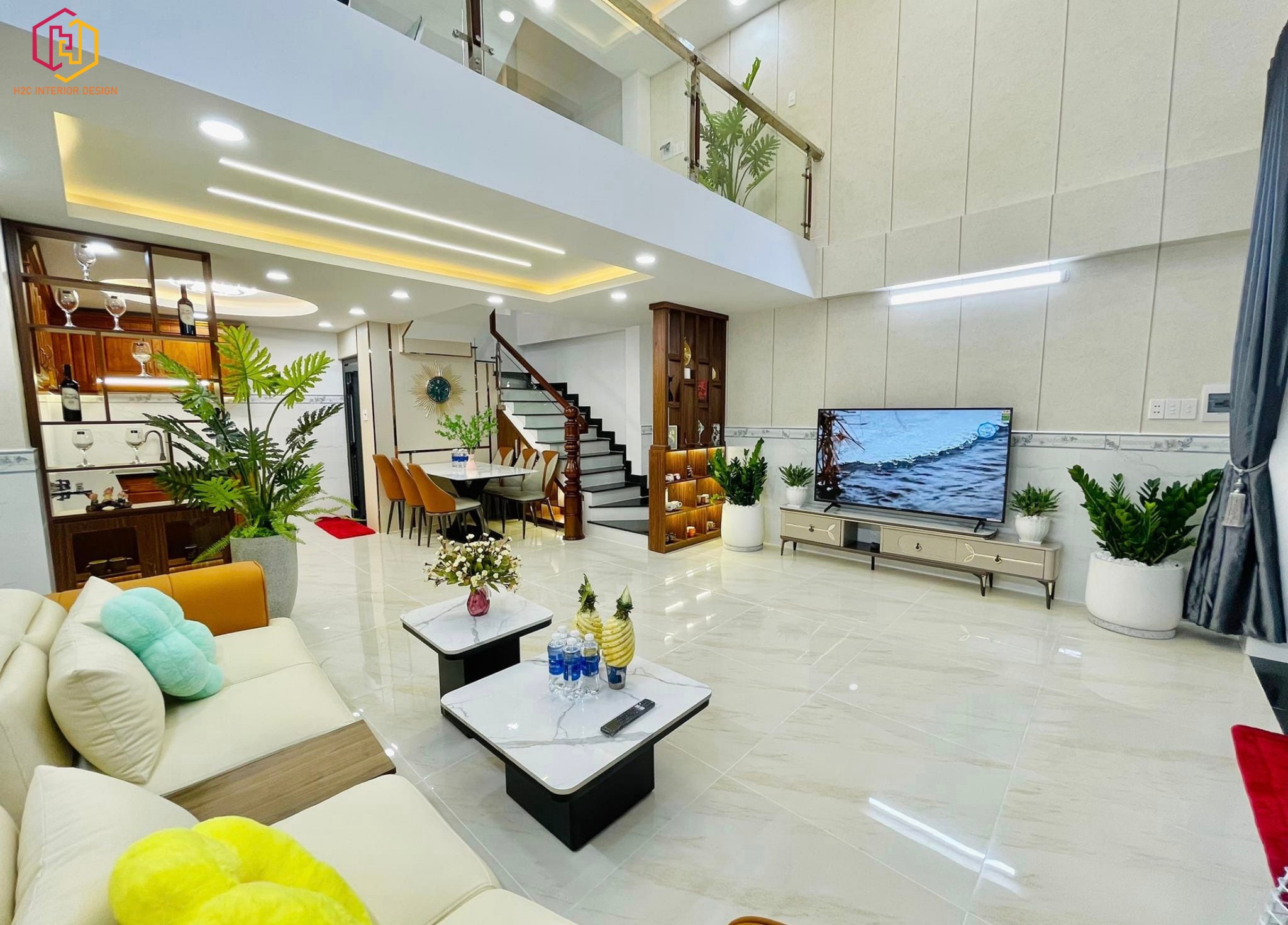 thiết kế nội thất hiện đại, thiết kế nội thất tối giản, nội thất hiện đại sang trọng, H2C INTERIOR DESIGN, Nội Thất H2C, Xây dựng H2C