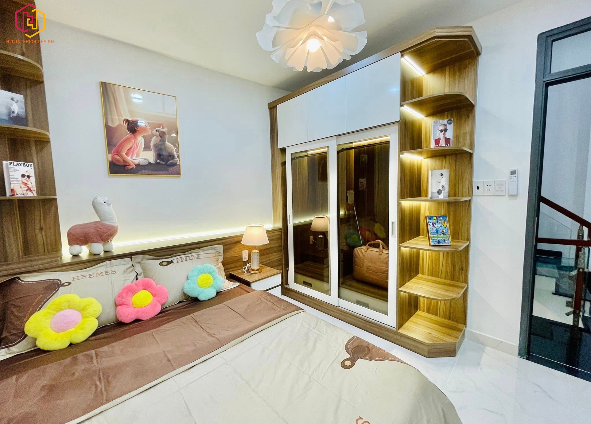 thiết kế nội thất hiện đại, thiết kế nội thất tối giản, nội thất hiện đại sang trọng, H2C INTERIOR DESIGN, Nội Thất H2C, Xây dựng H2C