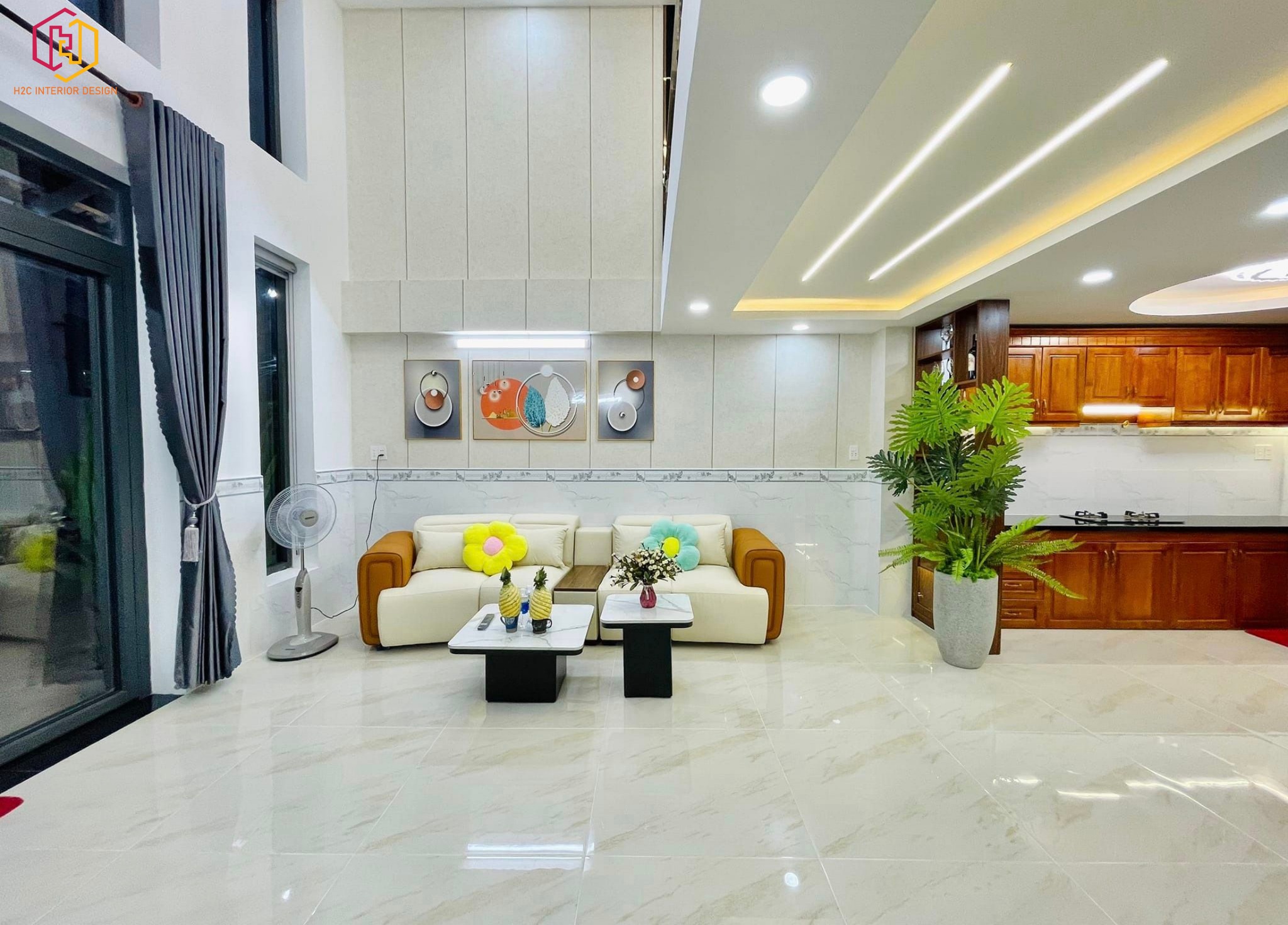 thiết kế nội thất hiện đại, thiết kế nội thất tối giản, nội thất hiện đại sang trọng, H2C INTERIOR DESIGN, Nội Thất H2C, Xây dựng H2C