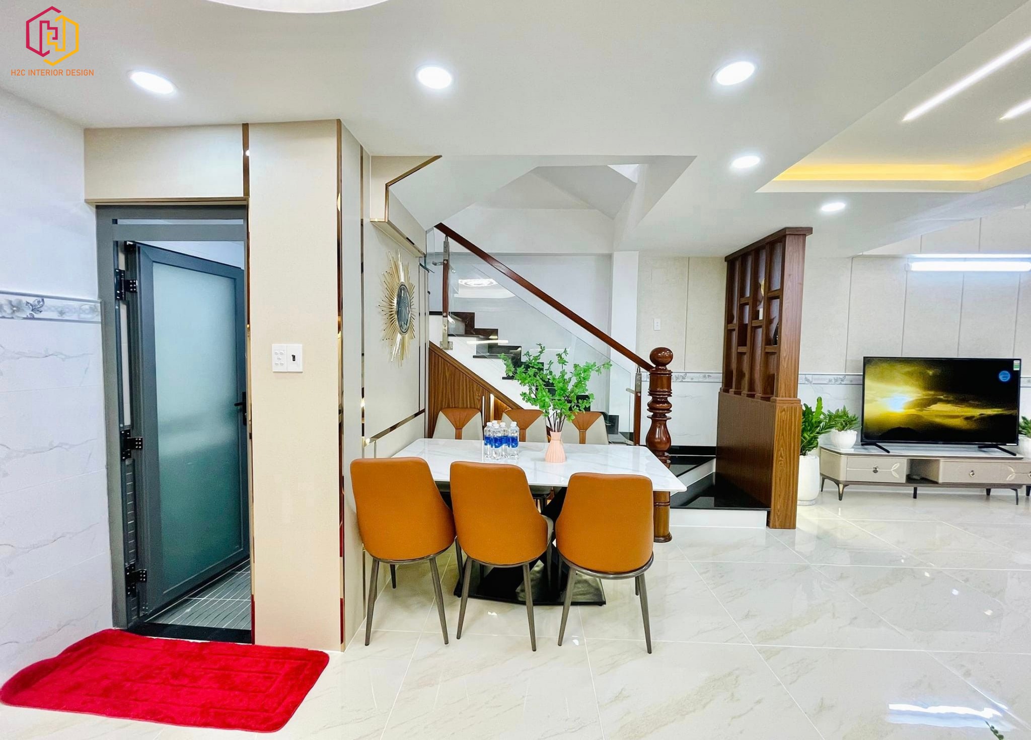 thiết kế nội thất hiện đại, thiết kế nội thất tối giản, nội thất hiện đại sang trọng, H2C INTERIOR DESIGN, Nội Thất H2C, Xây dựng H2C