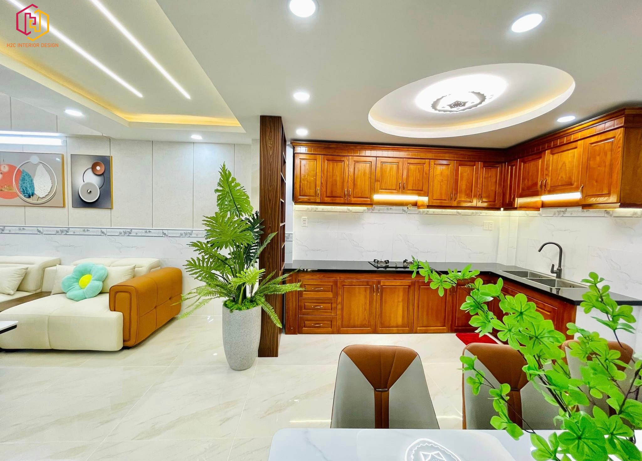 thiết kế nội thất hiện đại, thiết kế nội thất tối giản, nội thất hiện đại sang trọng, H2C INTERIOR DESIGN, Nội Thất H2C, Xây dựng H2C
