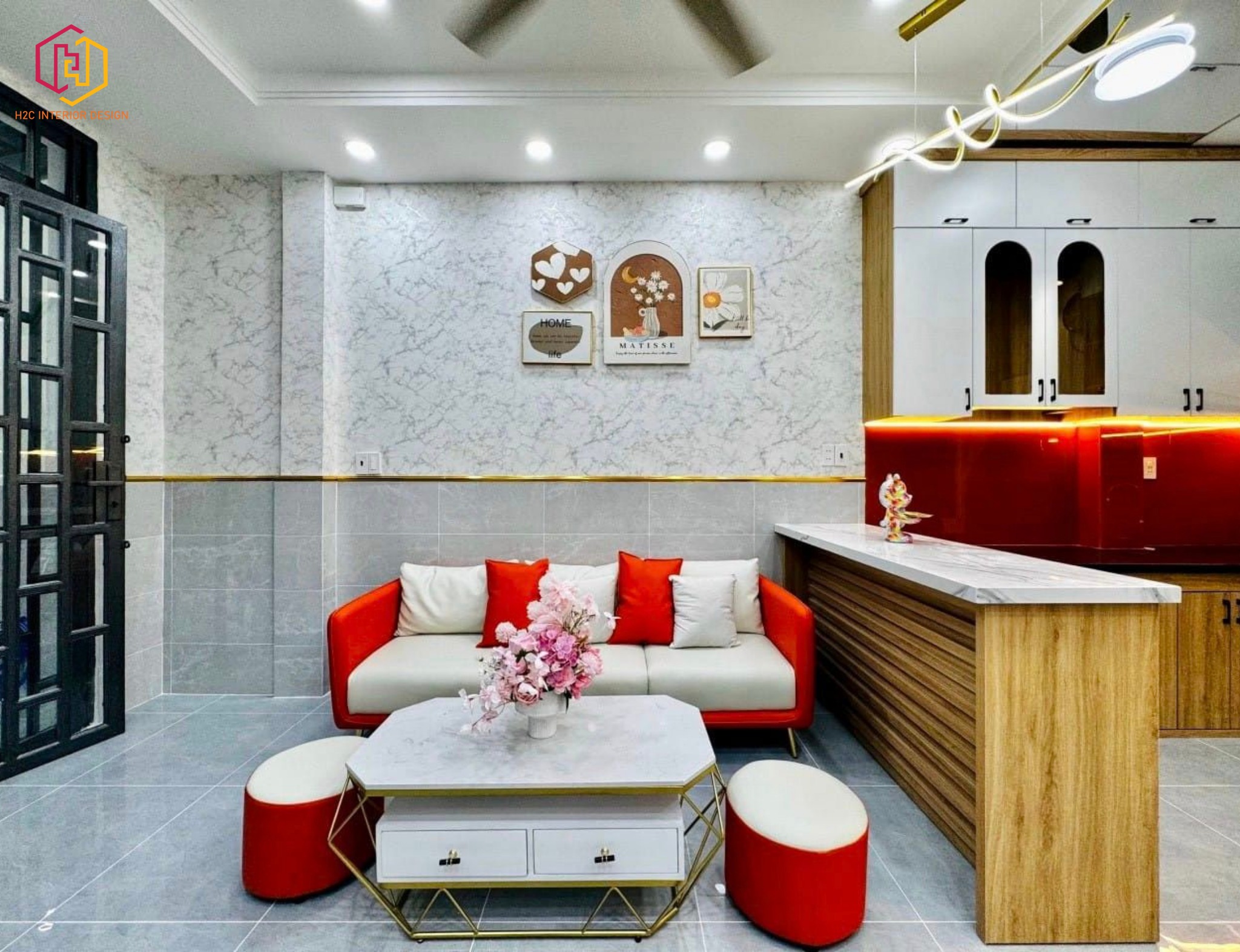 thiết kế nội thất hiện đại, thiết kế nội thất tối giản, nội thất hiện đại sang trọng, H2C INTERIOR DESIGN, Nội Thất H2C, Xây dựng H2C