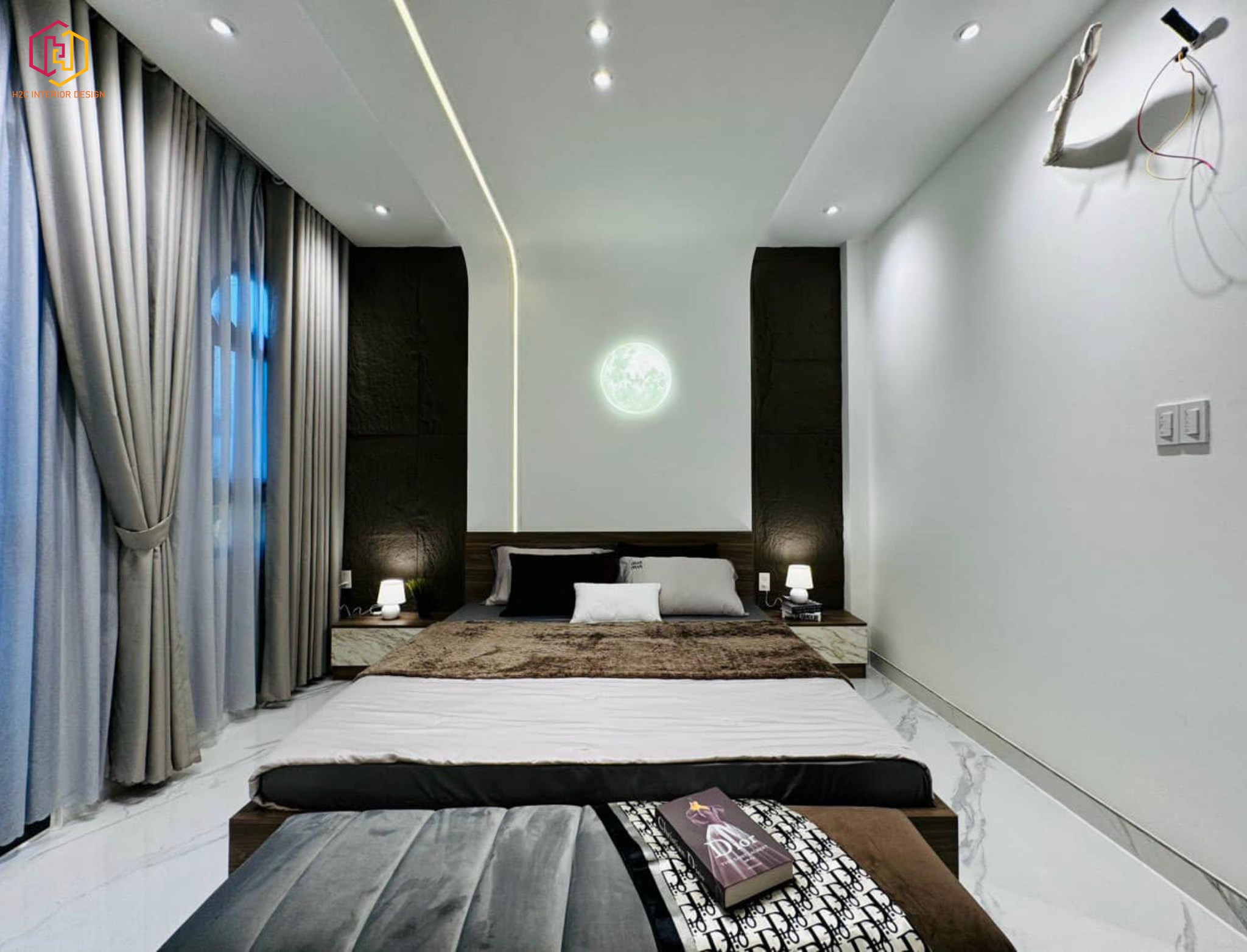 thiết kế nội thất hiện đại, thiết kế nội thất tối giản, nội thất hiện đại sang trọng, H2C INTERIOR DESIGN, Nội Thất H2C, Xây dựng H2C