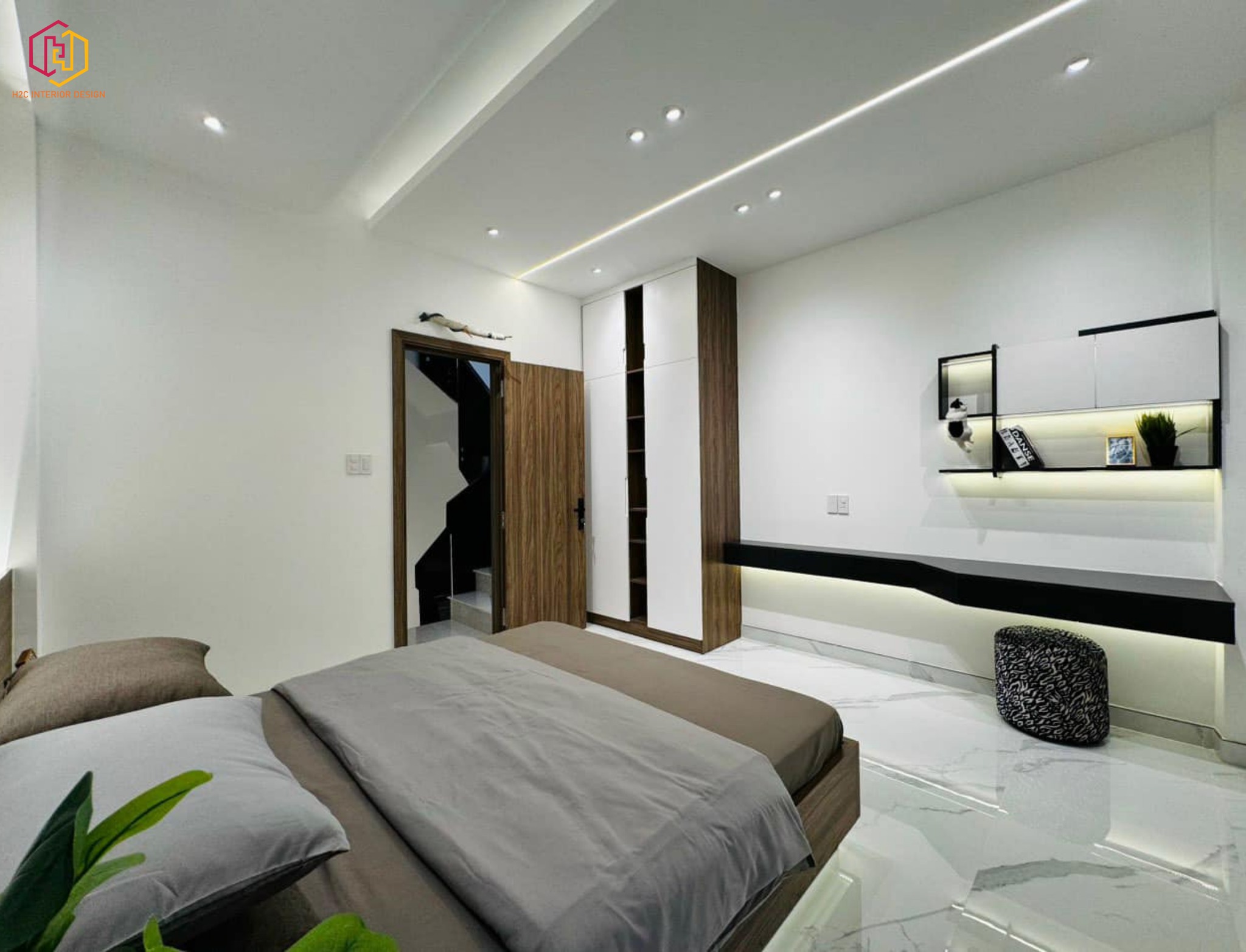 thiết kế nội thất hiện đại, thiết kế nội thất tối giản, nội thất hiện đại sang trọng, H2C INTERIOR DESIGN, Nội Thất H2C, Xây dựng H2C