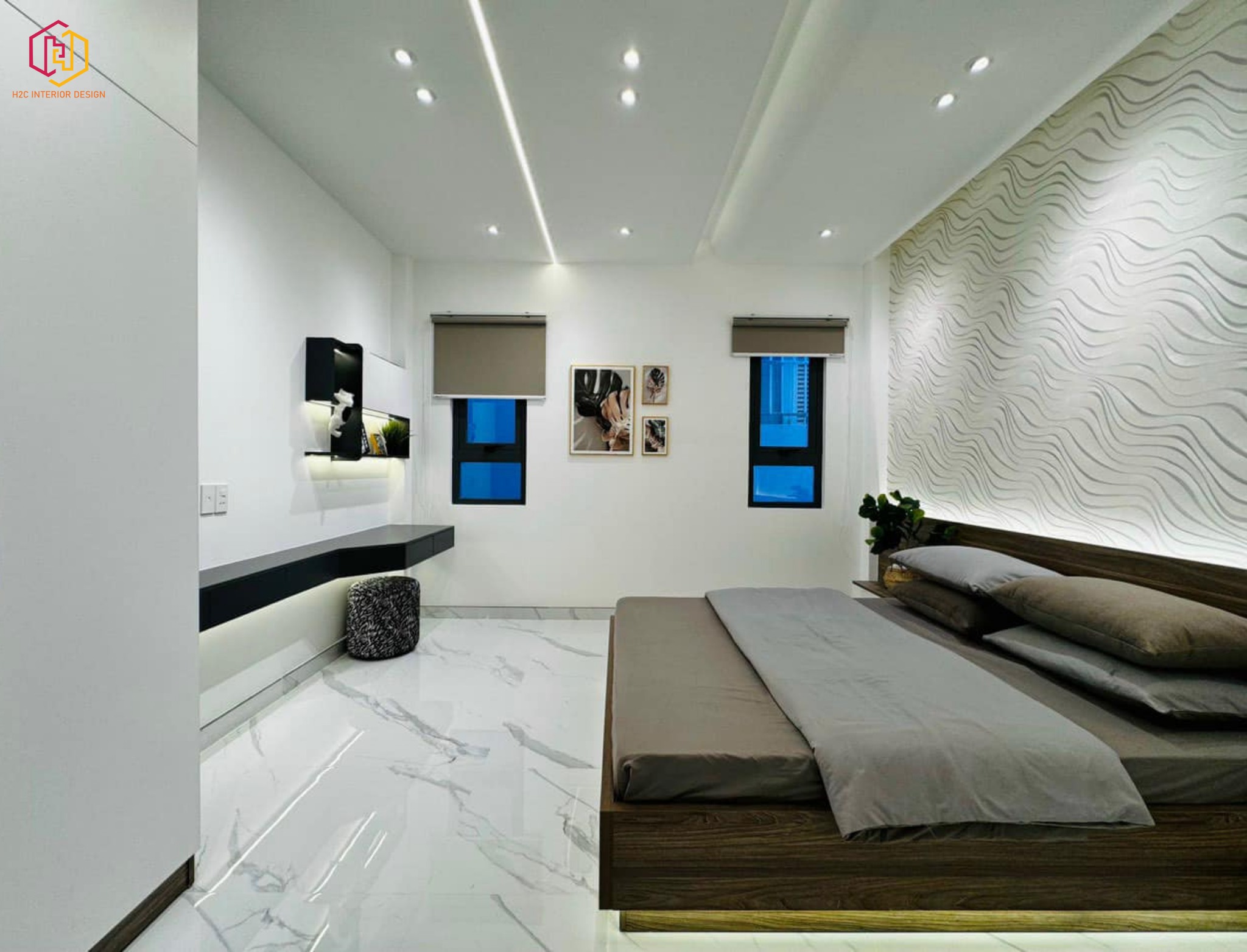 thiết kế nội thất hiện đại, thiết kế nội thất tối giản, nội thất hiện đại sang trọng, H2C INTERIOR DESIGN, Nội Thất H2C, Xây dựng H2C