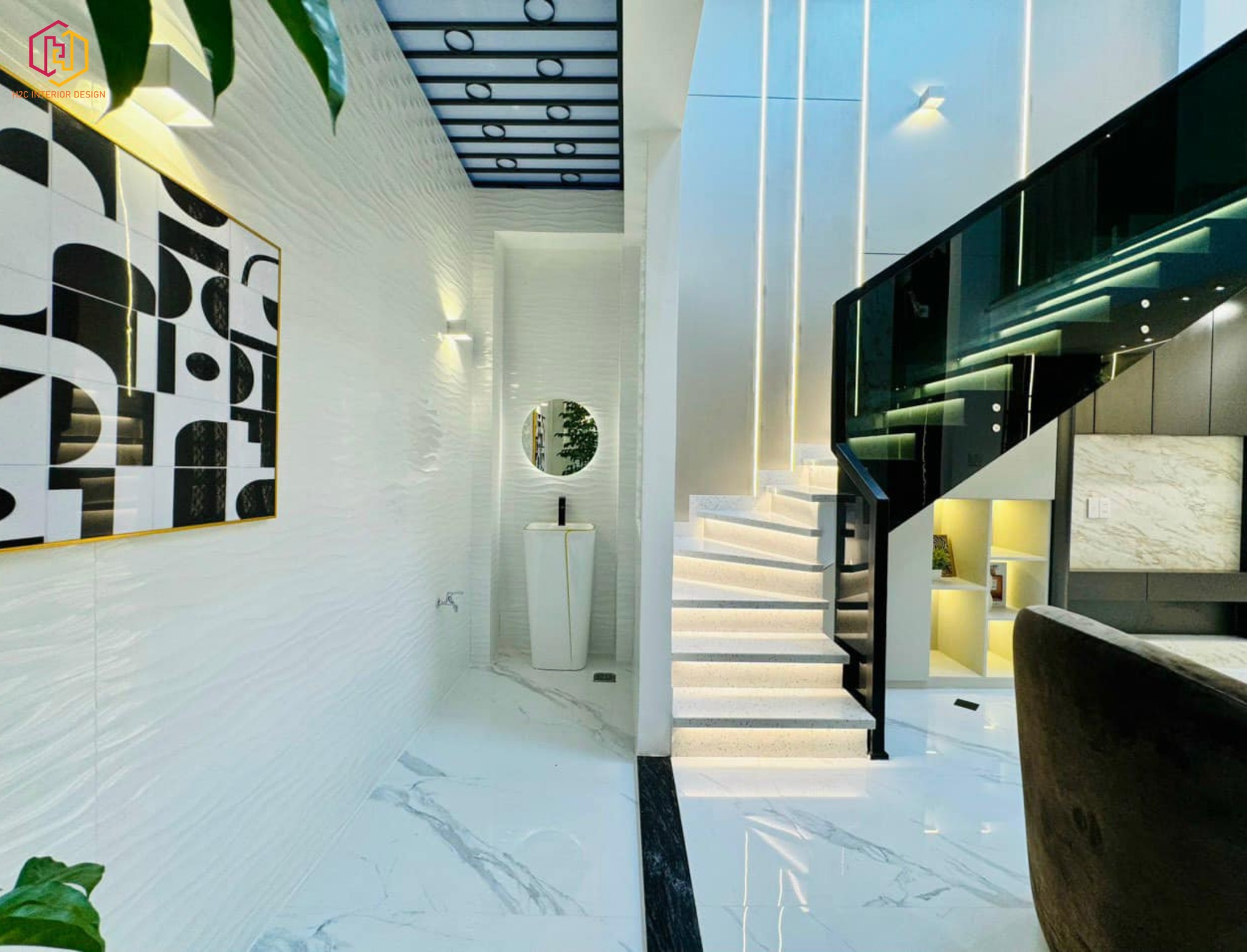 thiết kế nội thất hiện đại, thiết kế nội thất tối giản, nội thất hiện đại sang trọng, H2C INTERIOR DESIGN, Nội Thất H2C, Xây dựng H2C