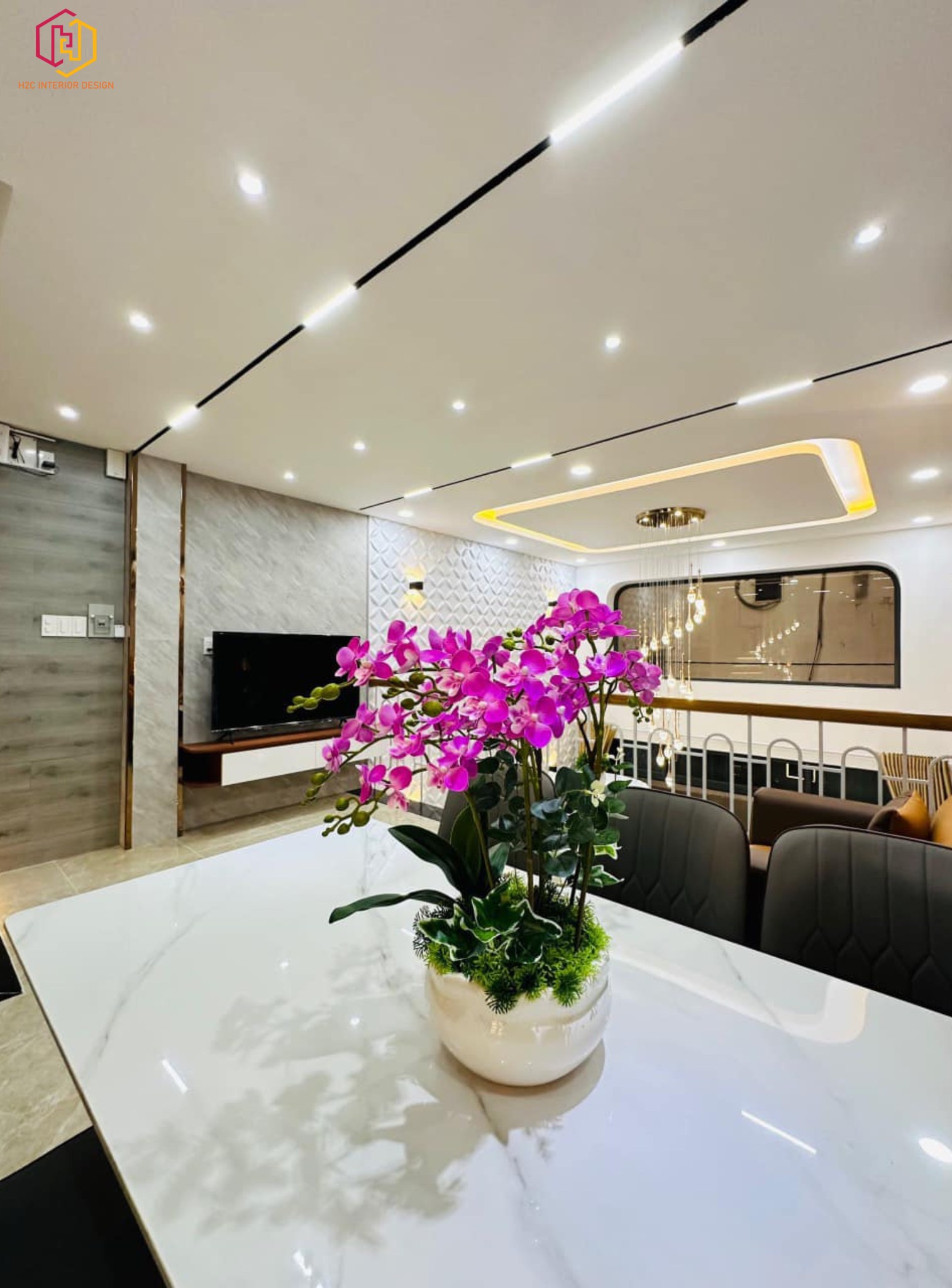 thiết kế nội thất hiện đại, thiết kế nội thất tối giản, nội thất hiện đại sang trọng, H2C INTERIOR DESIGN, Nội Thất H2C, Xây dựng H2C