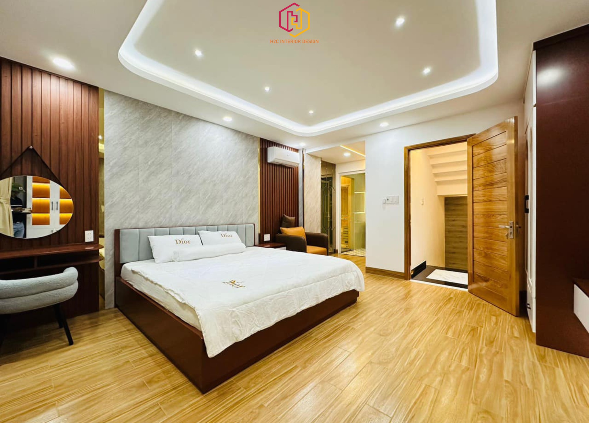 thiết kế nội thất hiện đại, thiết kế nội thất tối giản, nội thất hiện đại sang trọng, H2C INTERIOR DESIGN, Nội Thất H2C, Xây dựng H2C