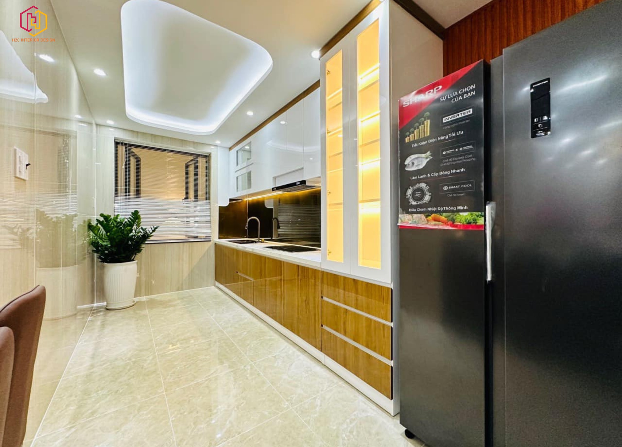 thiết kế nội thất hiện đại, thiết kế nội thất tối giản, nội thất hiện đại sang trọng, H2C INTERIOR DESIGN, Nội Thất H2C, Xây dựng H2C