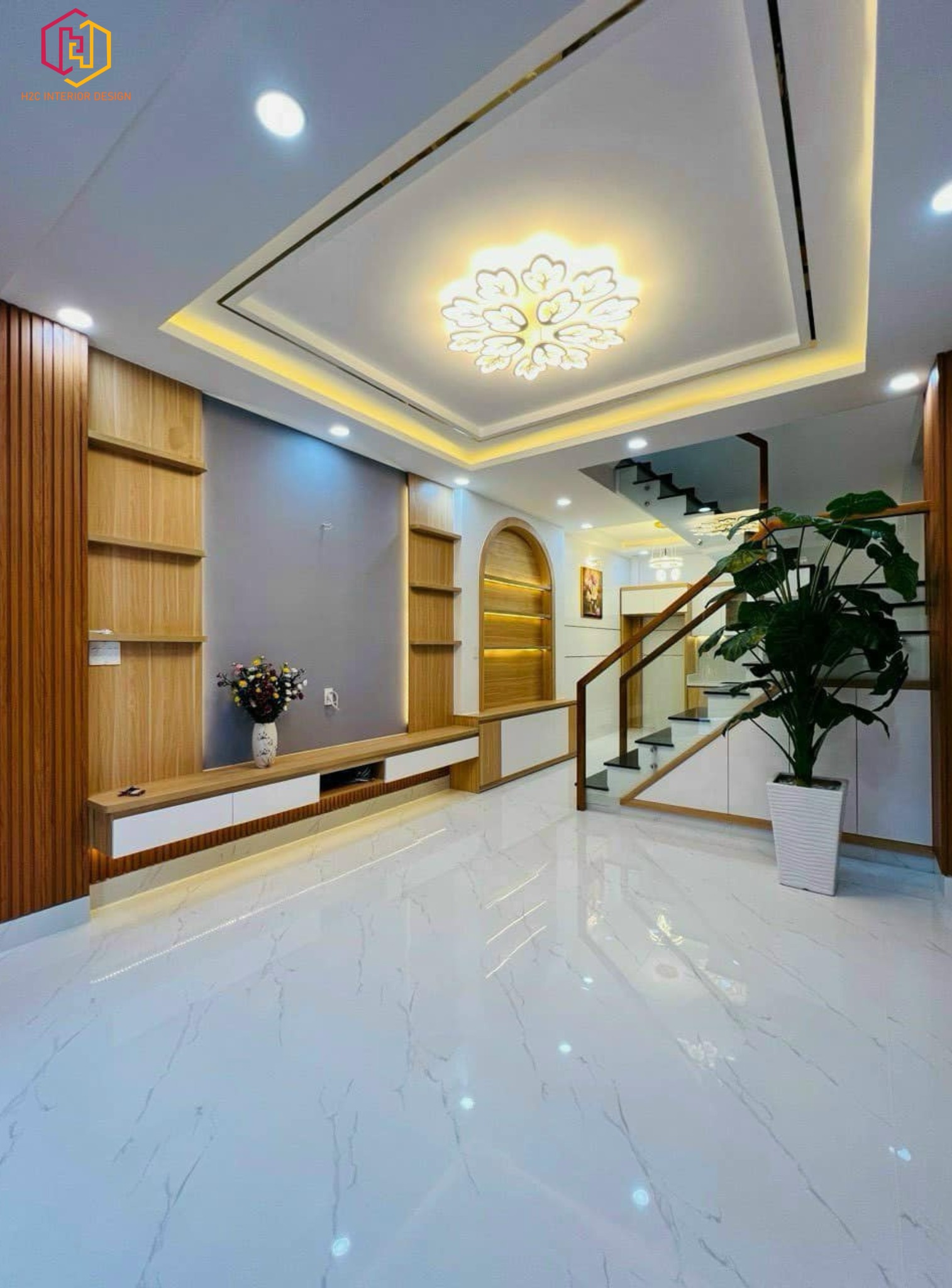 thiết kế nội thất hiện đại, thiết kế nội thất tối giản, nội thất hiện đại sang trọng, H2C INTERIOR DESIGN, Nội Thất H2C, Xây dựng H2C
