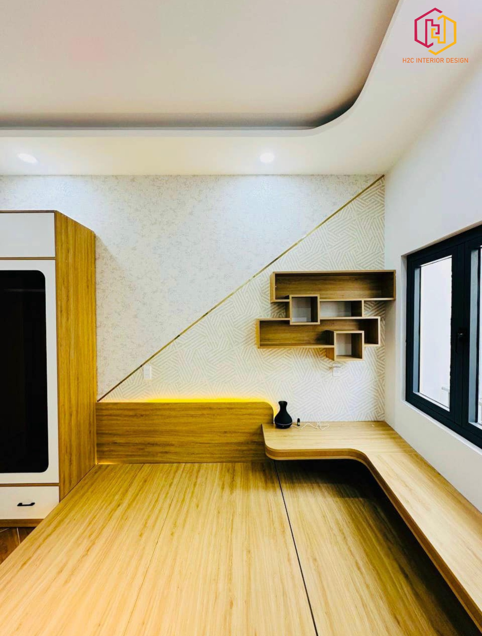 thiết kế nội thất hiện đại, thiết kế nội thất tối giản, nội thất hiện đại sang trọng, H2C INTERIOR DESIGN, Nội Thất H2C, Xây dựng H2C