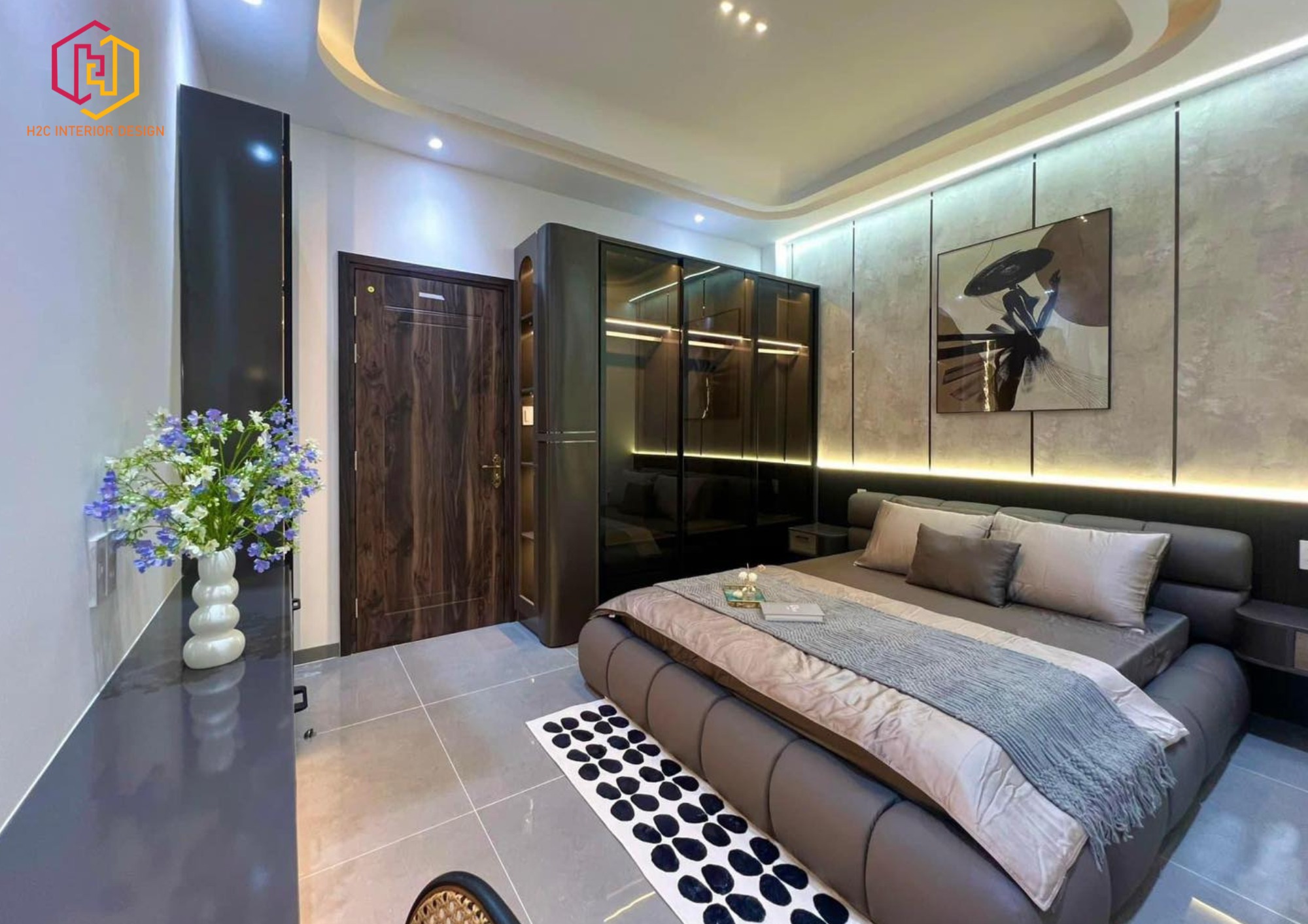 thiết kế nội thất hiện đại, thiết kế nội thất tối giản, nội thất hiện đại sang trọng, H2C INTERIOR DESIGN, Nội Thất H2C, Xây dựng H2C