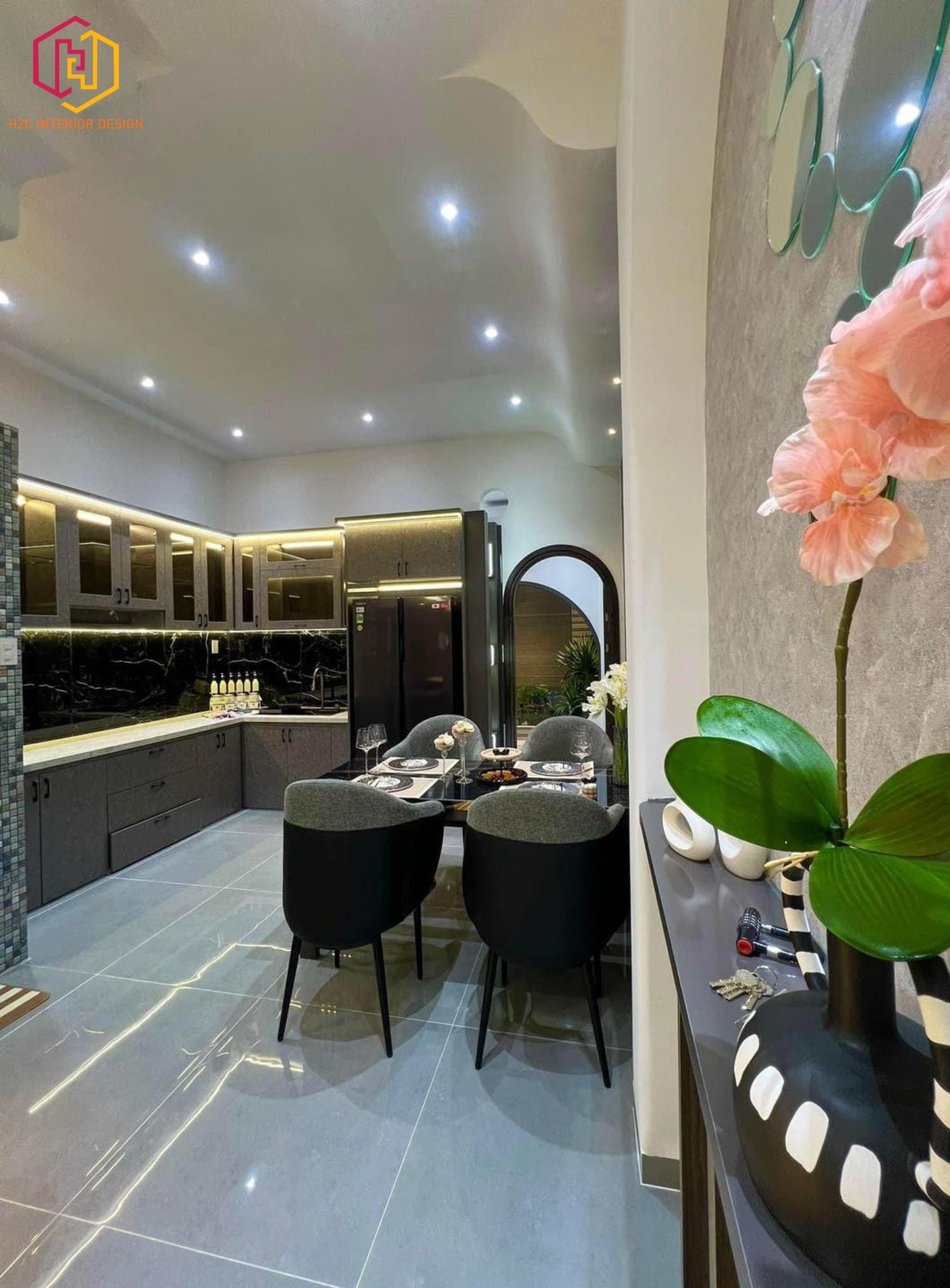 thiết kế nội thất hiện đại, thiết kế nội thất tối giản, nội thất hiện đại sang trọng, H2C INTERIOR DESIGN, Nội Thất H2C, Xây dựng H2C