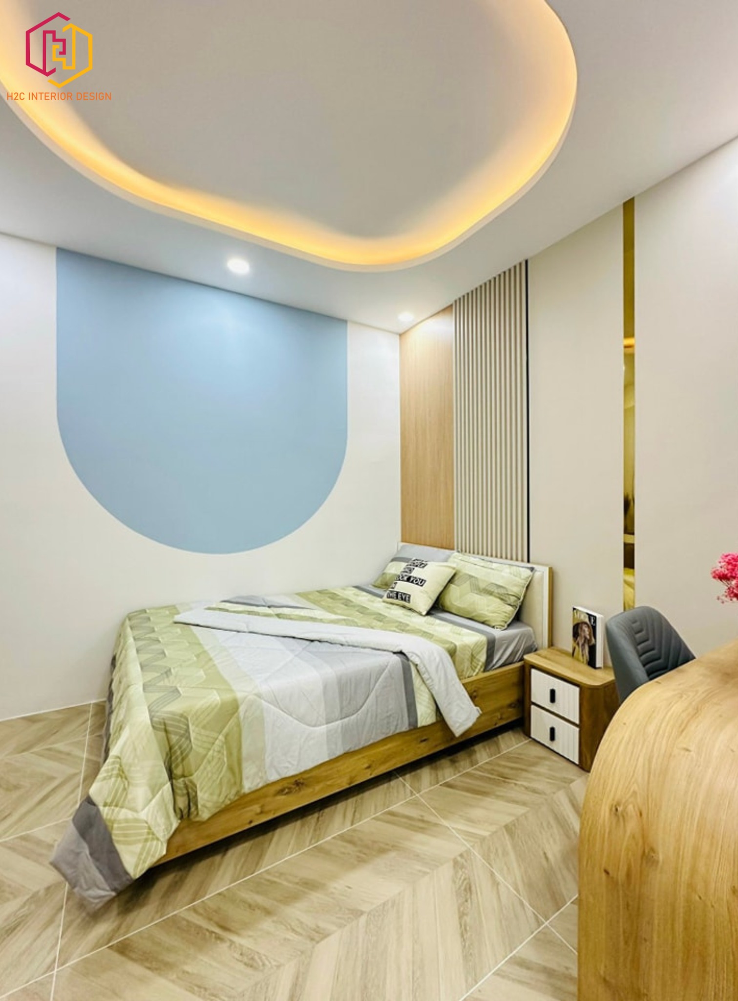 thiết kế nội thất hiện đại, thiết kế nội thất tối giản, nội thất hiện đại sang trọng, H2C INTERIOR DESIGN, Nội Thất H2C, Xây dựng H2C
