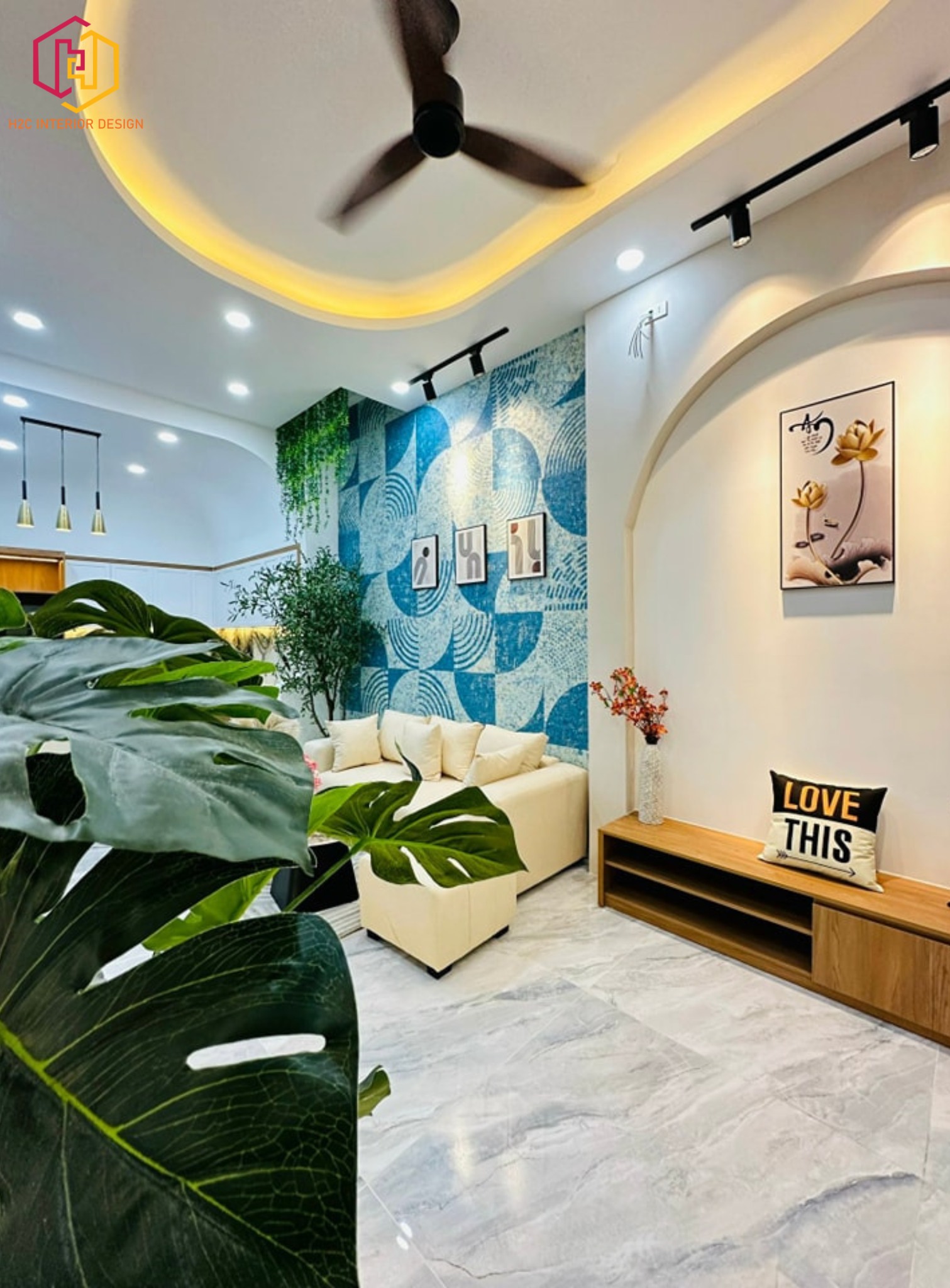 thiết kế nội thất hiện đại, thiết kế nội thất tối giản, nội thất hiện đại sang trọng, H2C INTERIOR DESIGN, Nội Thất H2C, Xây dựng H2C