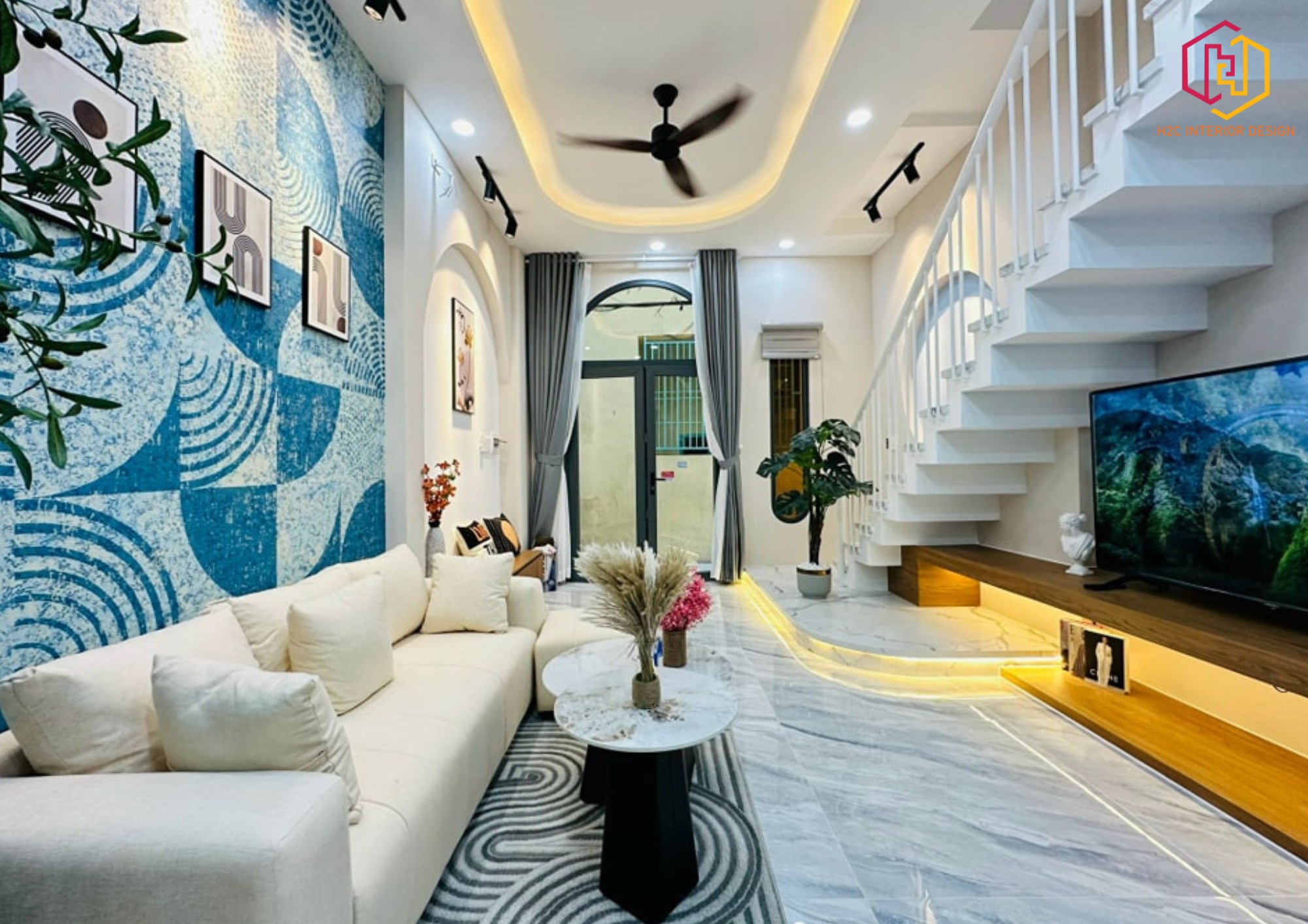thiết kế nội thất hiện đại, thiết kế nội thất tối giản, nội thất hiện đại sang trọng, H2C INTERIOR DESIGN, Nội Thất H2C, Xây dựng H2C