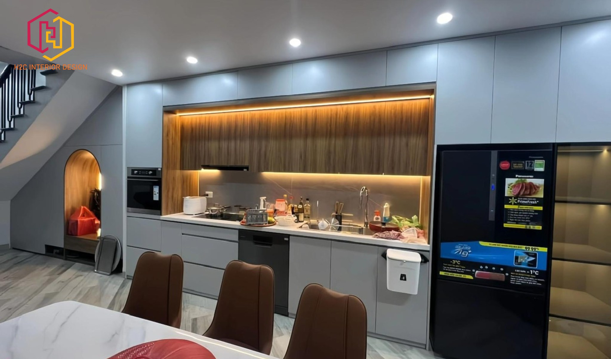 thiết kế nội thất hiện đại, thiết kế nội thất tối giản, nội thất hiện đại sang trọng, H2C INTERIOR DESIGN, Nội Thất H2C, Xây dựng H2C